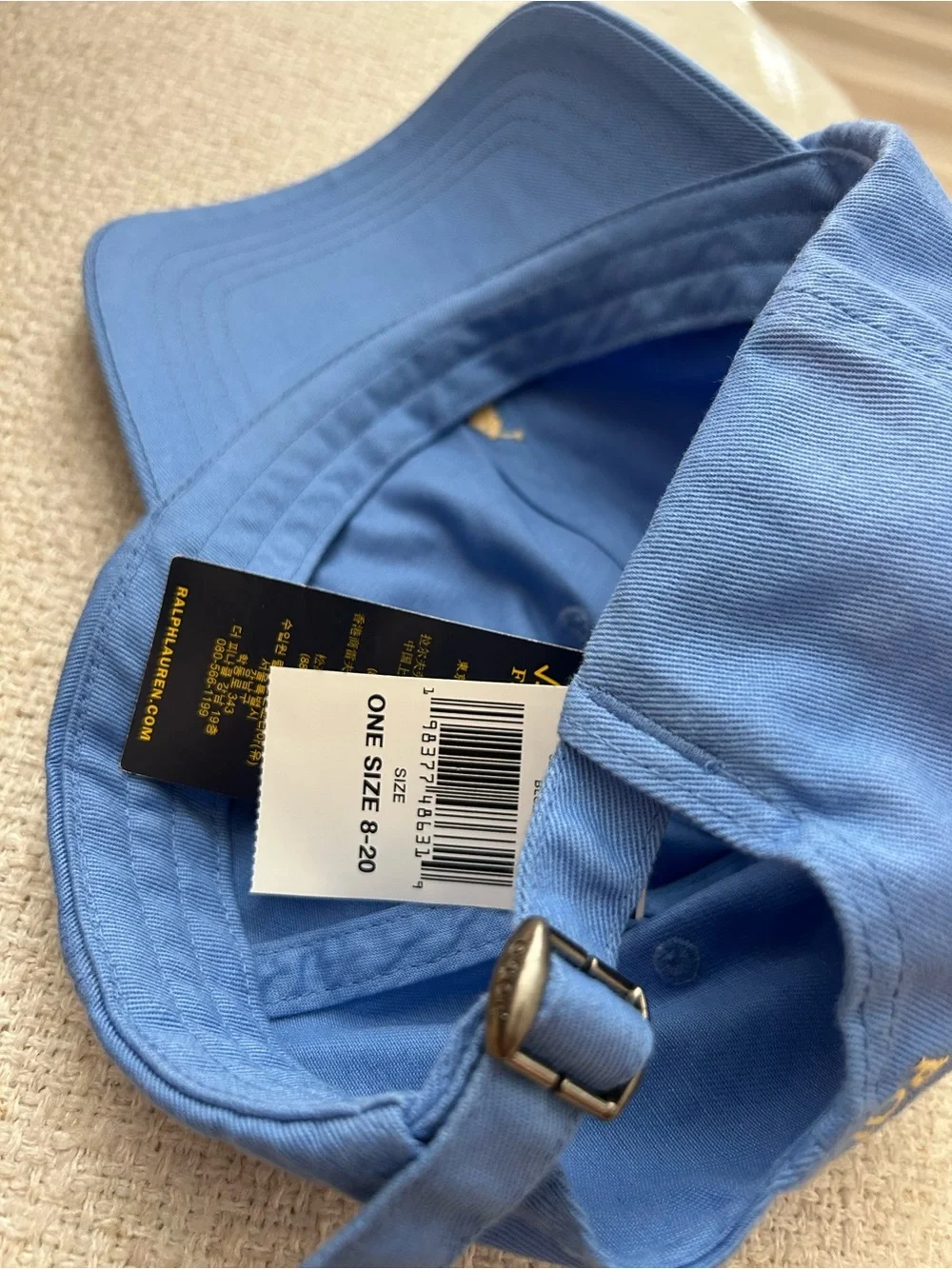 Polo by Ralph Lauren Boy’s Blue Baseball Cap with Embroidered Logo